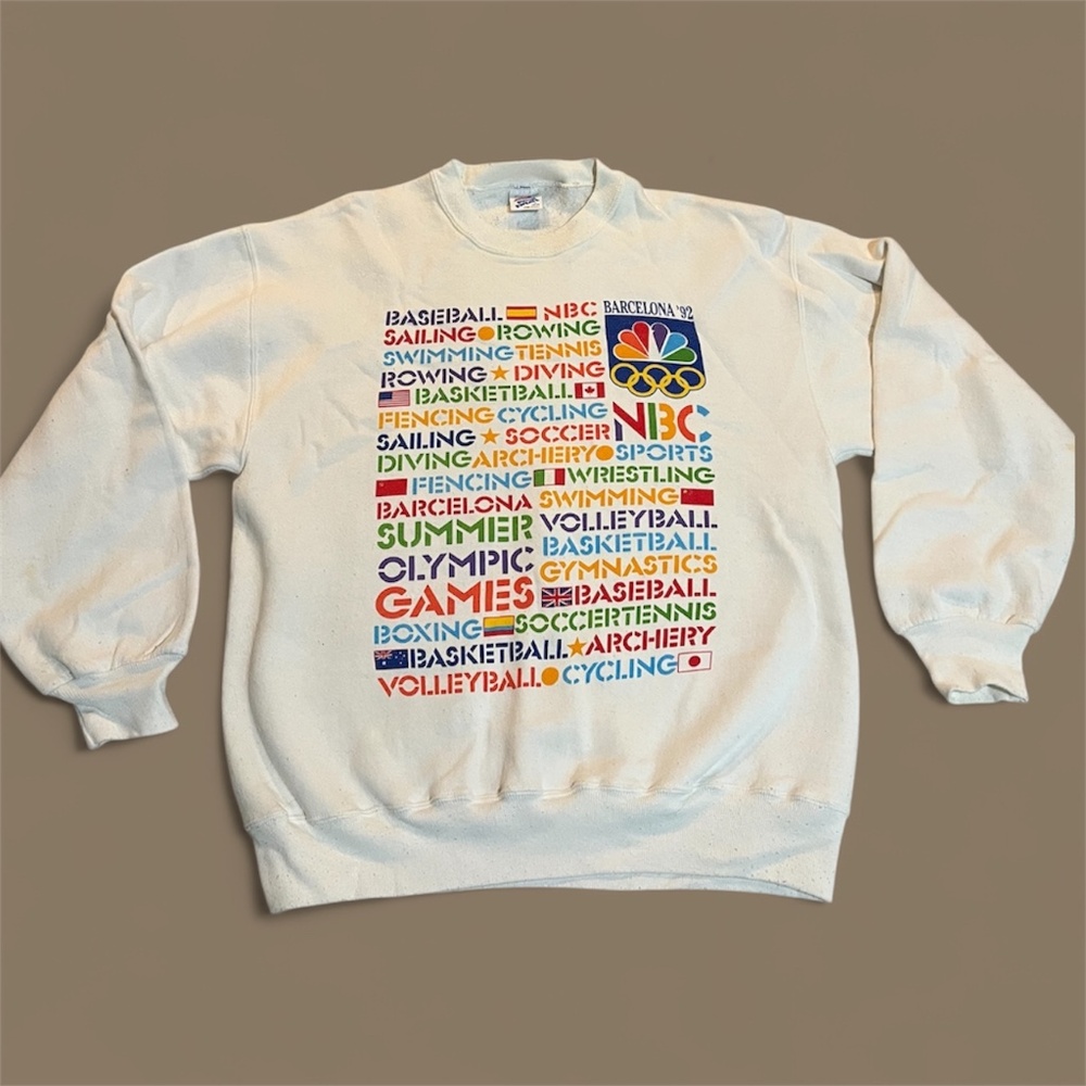 Vintage Olympics Crewneck - Barcelona 1992 - Size Large